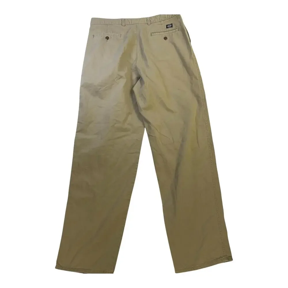 Dockers Pants Mens 36x34 D4‎ Relaxed Fit Khaki Business Pleated Beige
